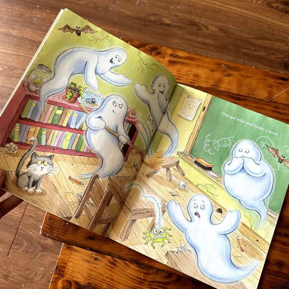 Scholastic Five Spooky Ghosts Playing Tricks At School Paperback Book - Picture 3 of 8